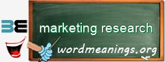 WordMeaning blackboard for marketing research
